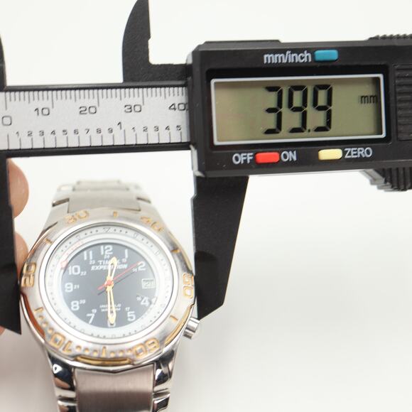 Timex Expedition Alarm Bezel Indiglo Stainless Steel 40mm Watch w New Battery - Picture 2 of 14